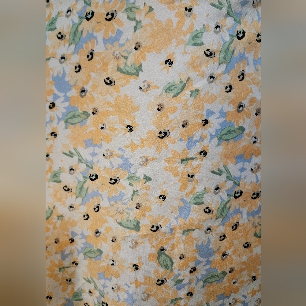 PRINCESS POLLY Fine lines mini Skirt floral blue/yellow. Size 4 NWT - Picture 10 of 16
